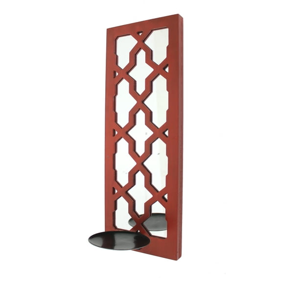 Teton Home WD-118 Candle Holder - Red