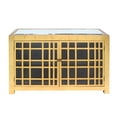 thumbnail image 1 of TETON HOME RUSTIC GOLD LATTICE CABINET - AF-117, 1 of 8