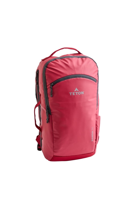 Nanda 30L Travel Backpack – Laptop Sleeve, Hydration Compatible Commuter Daypack, Ruby