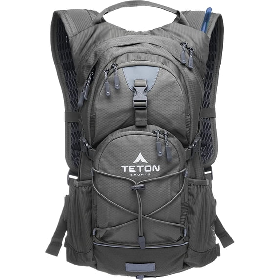 Teton Oasis 22L Hydration Pack with 3L Water Bladder, Hiking Backpack, Gunmetal