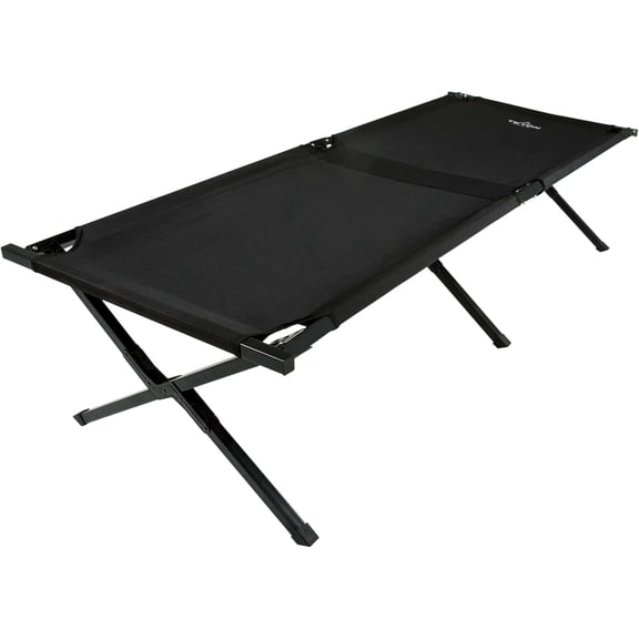 Teton Outfitter Camping Cot, Heavy-Duty Oversized Folding Cot for Adults, Comfortable Elevated Sleeping Bed, Easy Setup