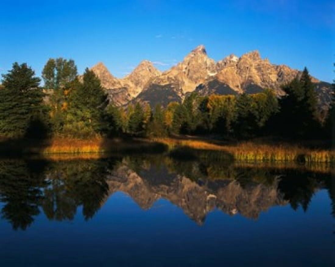 Teton Range and Snake River Grand Teton National Park Wyoming Canvas Art - Adam Jones DanitaDelimont (34 x 27)