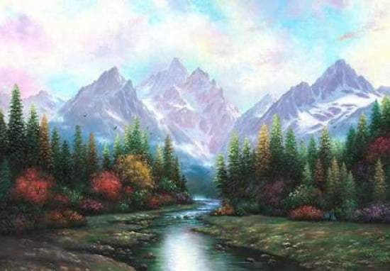 Teton Splendor Canvas Art - Vicki Wade (20 x 28)