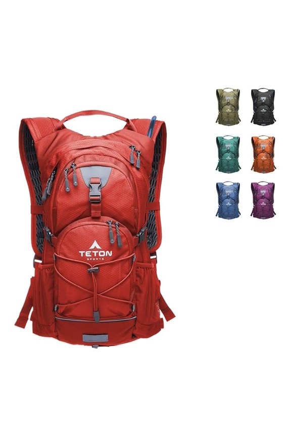 Teton /Trailrunner Hydration Backpack – Lightweight Water Pack with 2L/3L Bladder for Hiking, Running, Cycling, Biking 18L/22L Sizes – Sewn-in Rain Cover – Fits Men and Women
