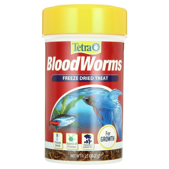 Tetra 0.25 oz Tetra Bloodworms Freeze-Dried Fish Food