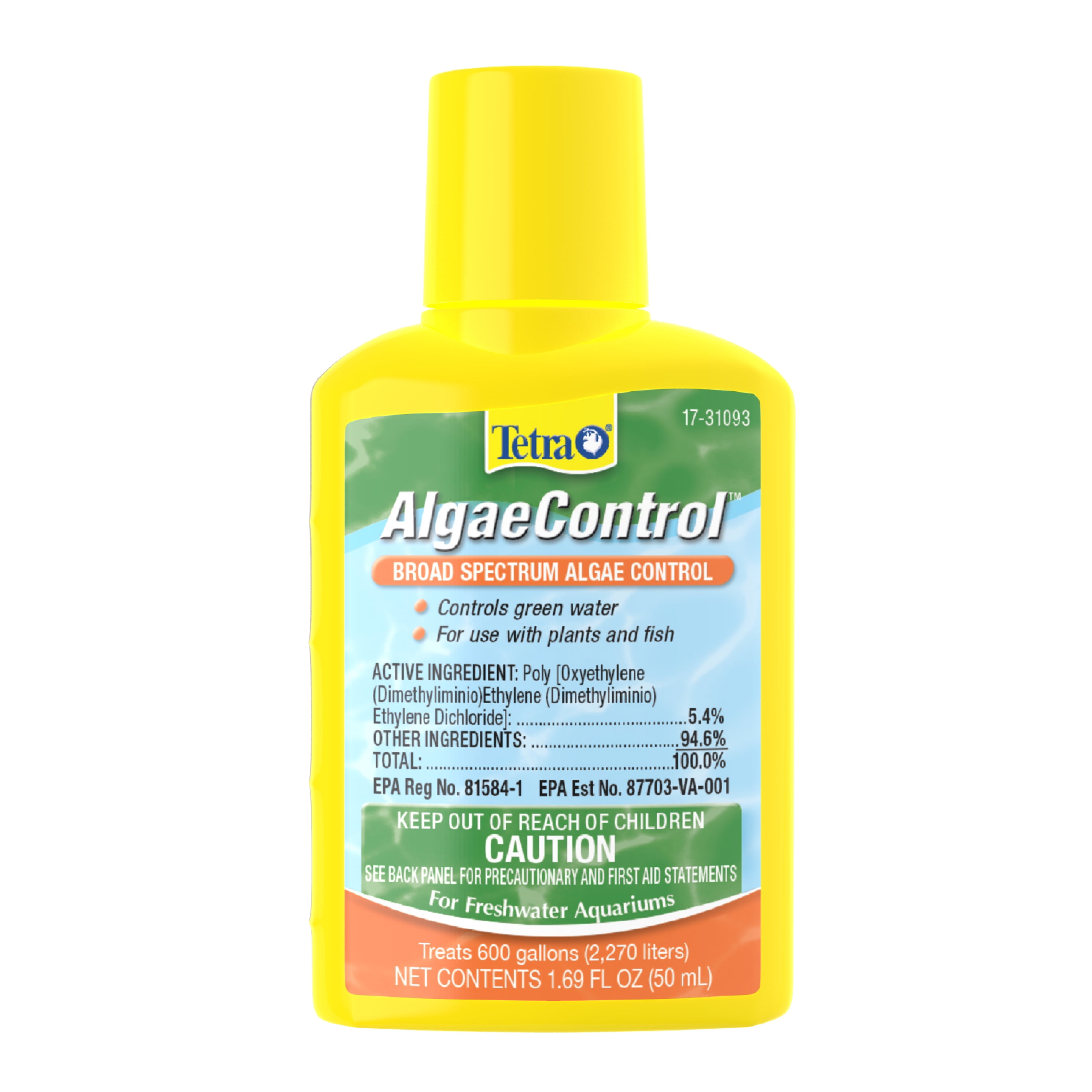 Tetra Algae Control Aquarium Water Treatment, Controls Algae in Aquariums, 1.69 oz.