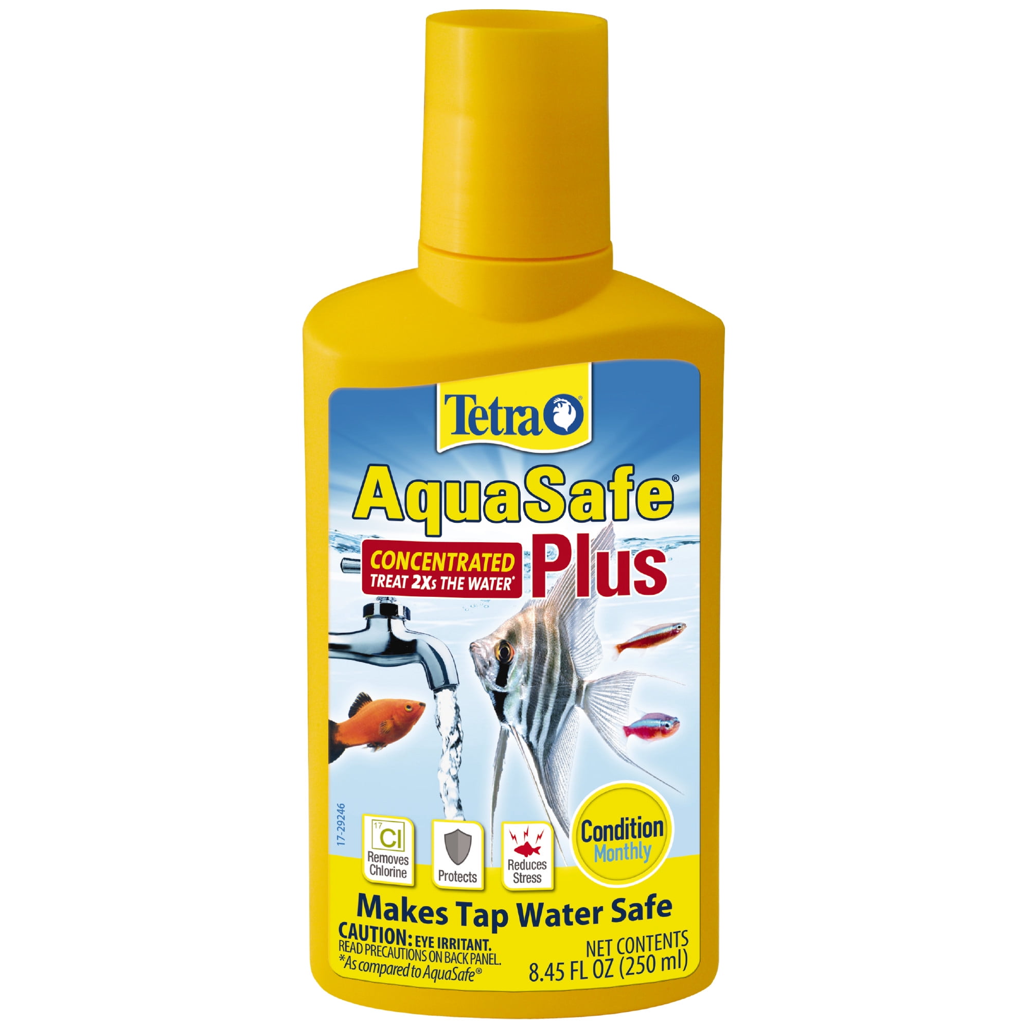 Tetra AquaSafe Plus, 8.45 oz, Water Conditioner and Dechlorinator
