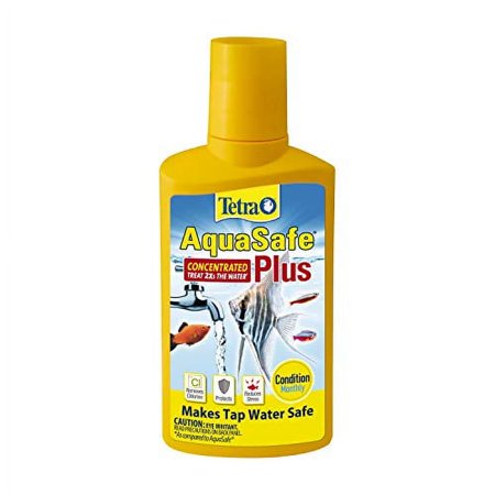 Tetra AquaSafe Plus Water Conditioner/Dechlorinator, Packaging may vary