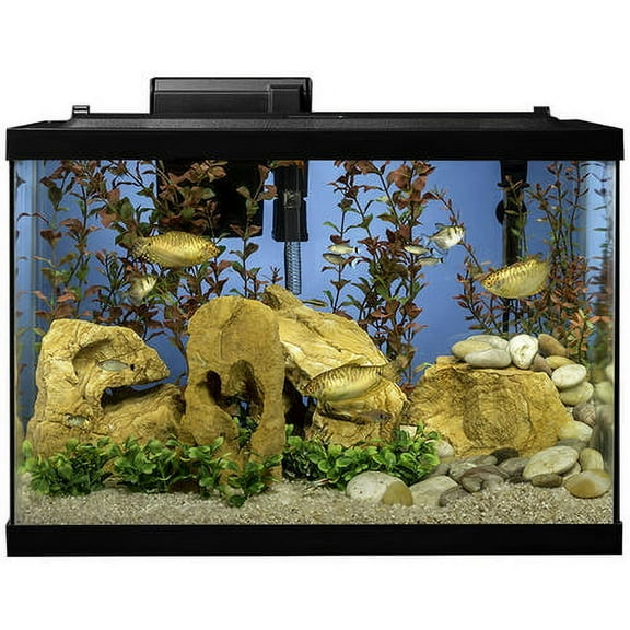 Tetra Aquarium, 20 Gallon, Complete Tropical Fish Tank Kit with LED Lighting and Decor for Freshwater Fish