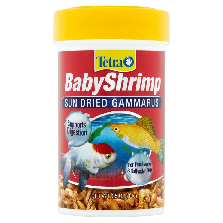  Tetra BabyShrimp 0.35 Ounce, Natural Shrimp Treat For aquarium  Fish (033197) : Pet Food : Pet Supplies