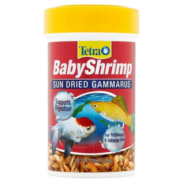  Tetra BabyShrimp 0.35 Ounce, Natural Shrimp Treat For aquarium  Fish (033197) : Pet Food : Pet Supplies