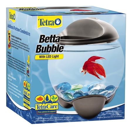 Tetra Betta Bubble Bowl with LED Light, 0.5-Gallons