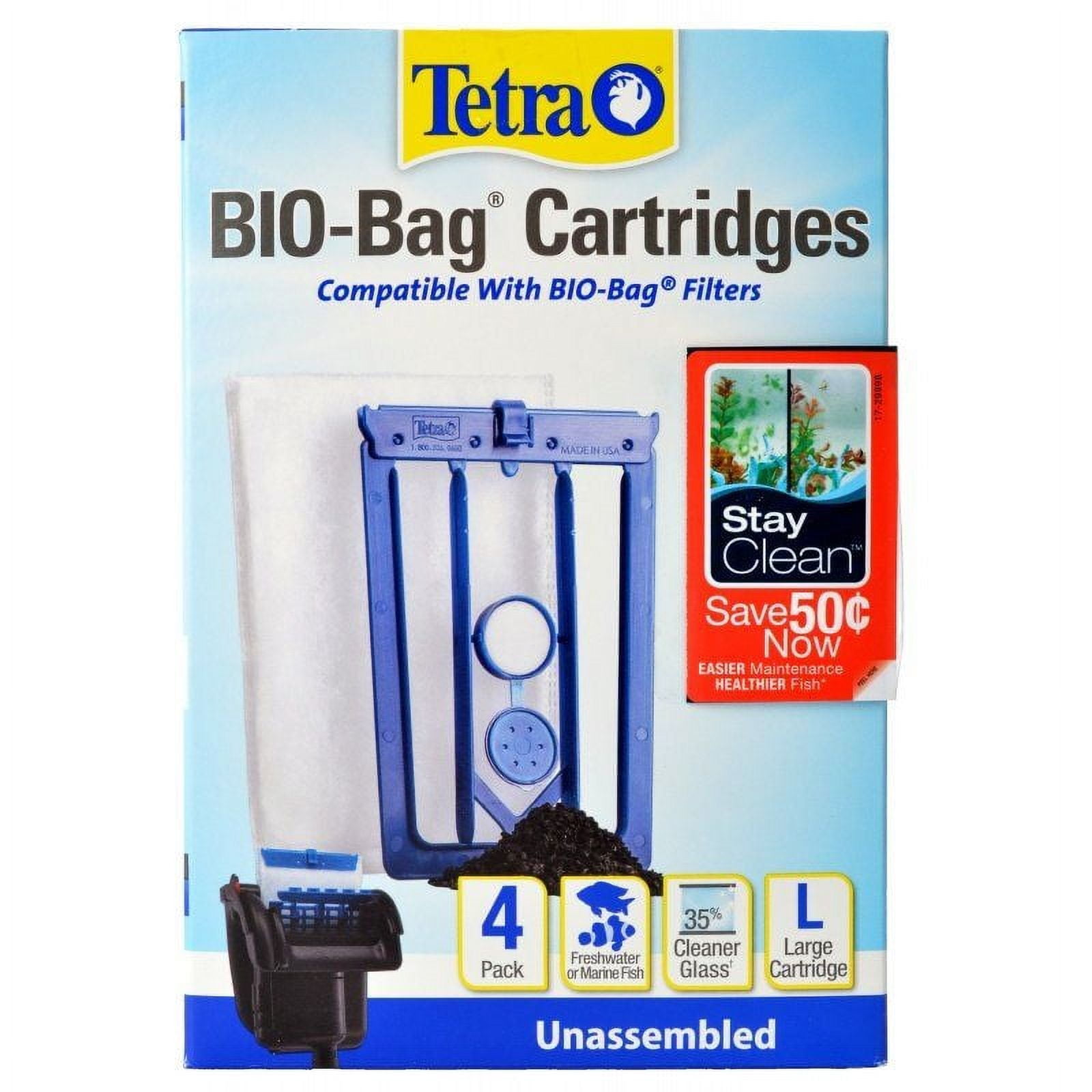 Tetra Biobag Cartridges With Stayclean Large 4 Count