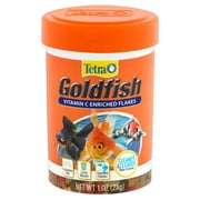 Tetra Goldfish Flakes, Balanced Diet Fish Food, Clear Water Formula, 1 oz.