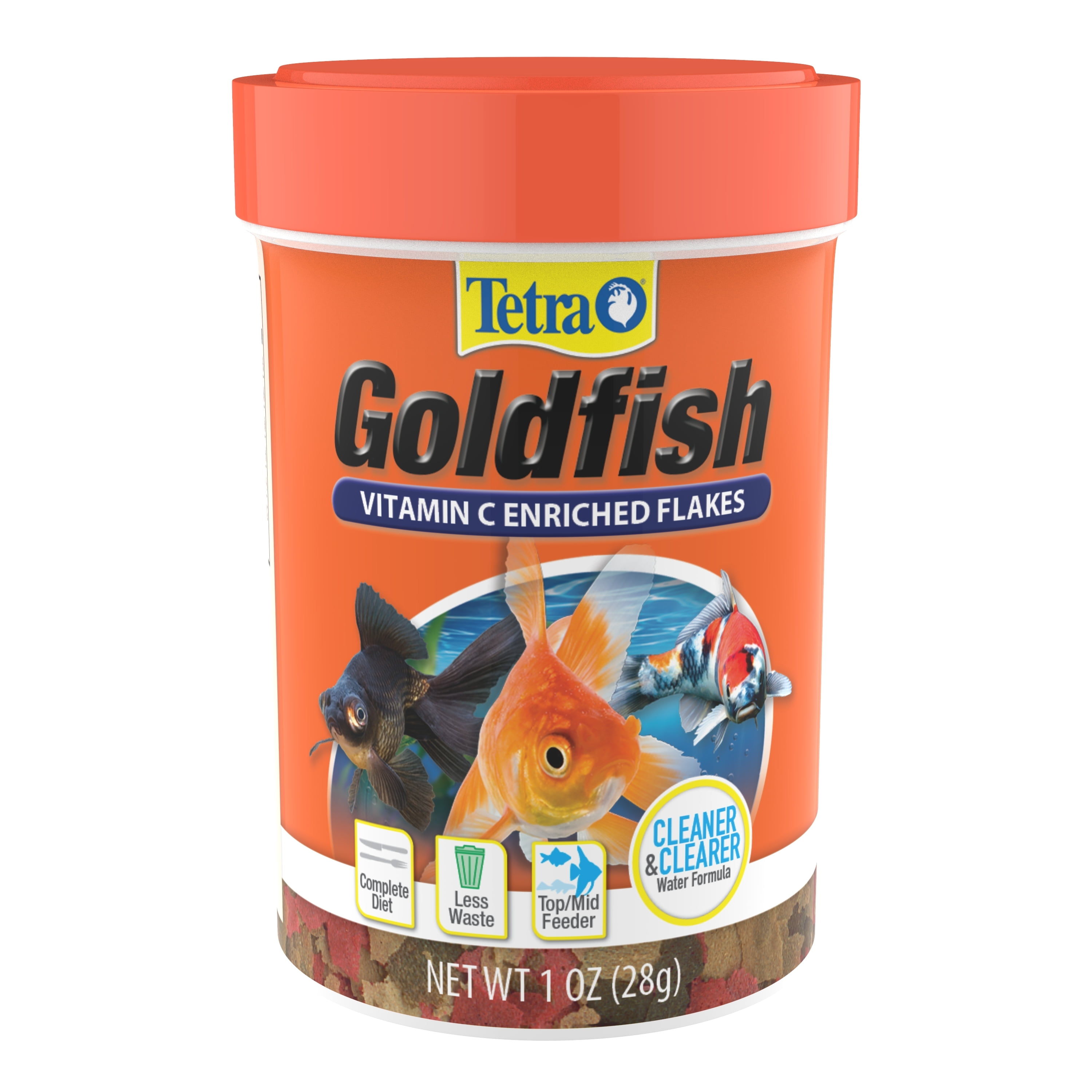 Tetra Goldfish Vitamin C Enriched Fish Food Flakes, 1 oz 