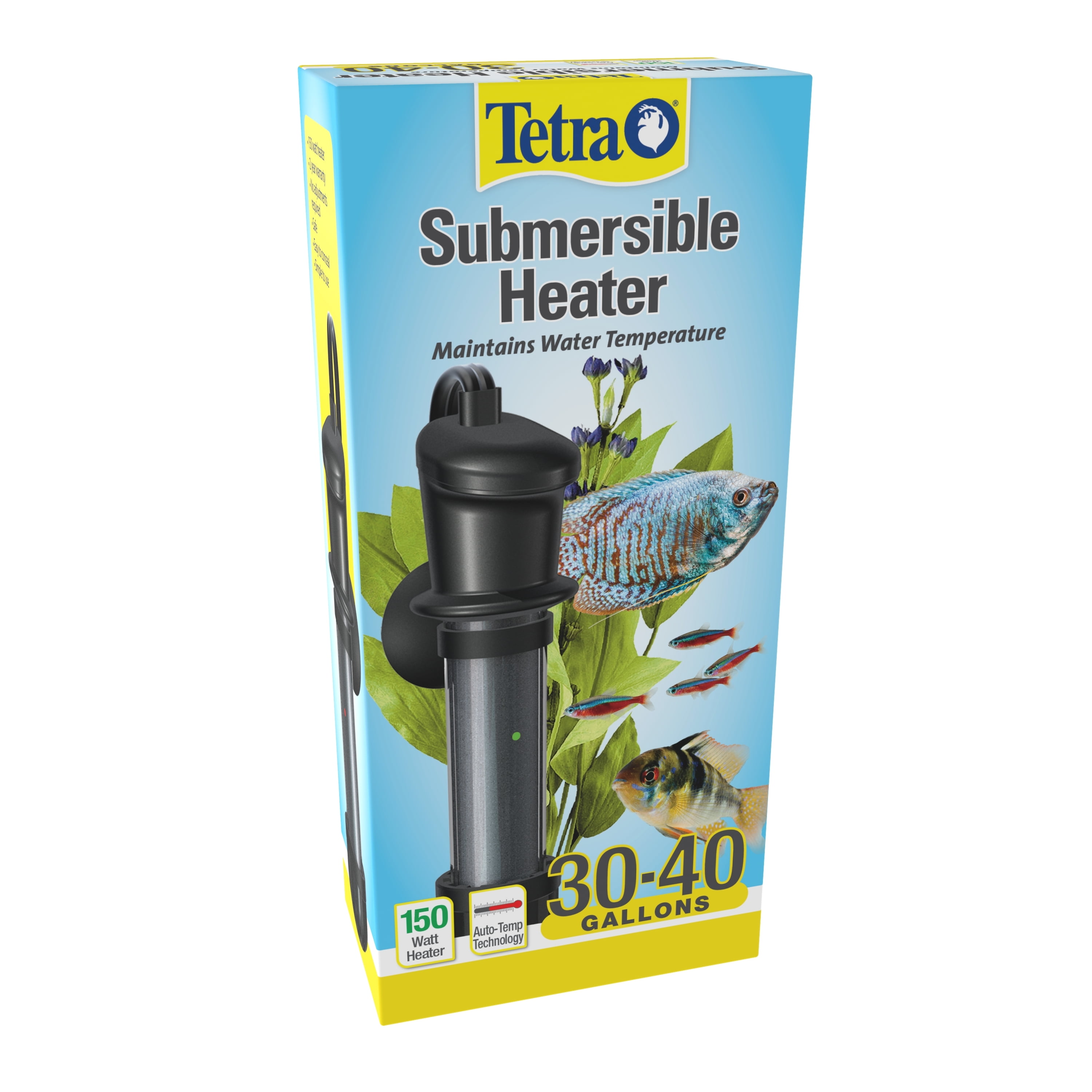 Tetra HT Submersible Heater 150 Watts, For Aquariums 30 To 40 Gallons, UL Listed