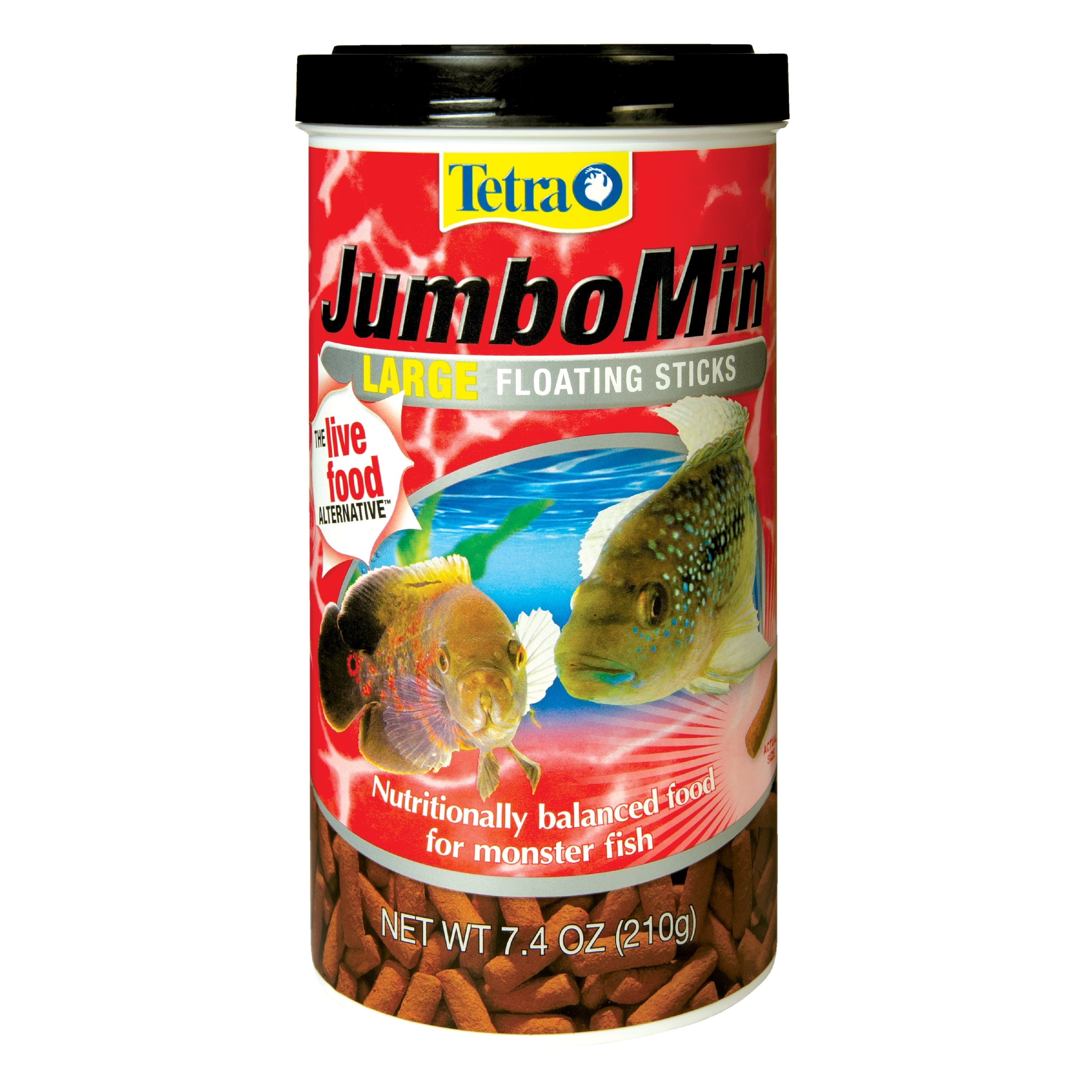 Tetra JumboMin Large Floating Sticks, Food for Monster Fish, 7.4 Ounce