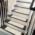 thumbnail image 1 of Tetra One Design 9" X 28" Stair Treads - 70 % Cotton Anti-Slip Carpet Strips for Indoor Stairs-Easy to Install Stair Treads with Double Adhesive Tape-Safe, Extra-Grip, 13-Pack-Banana Cream Yellow, 1 of 9