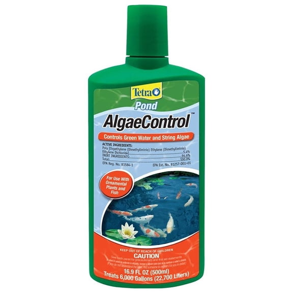Tetra Pond AlgaeControl, Controls Algae in Ornamental Outdoor Ponds and Fountains, 16.9 oz.
