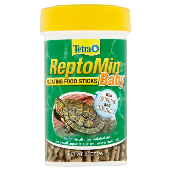 Tetra ReptoMin Baby Floating Food Sticks for Baby Aquatic Turtles and Small Amphibians and Reptiles, .92 oz.