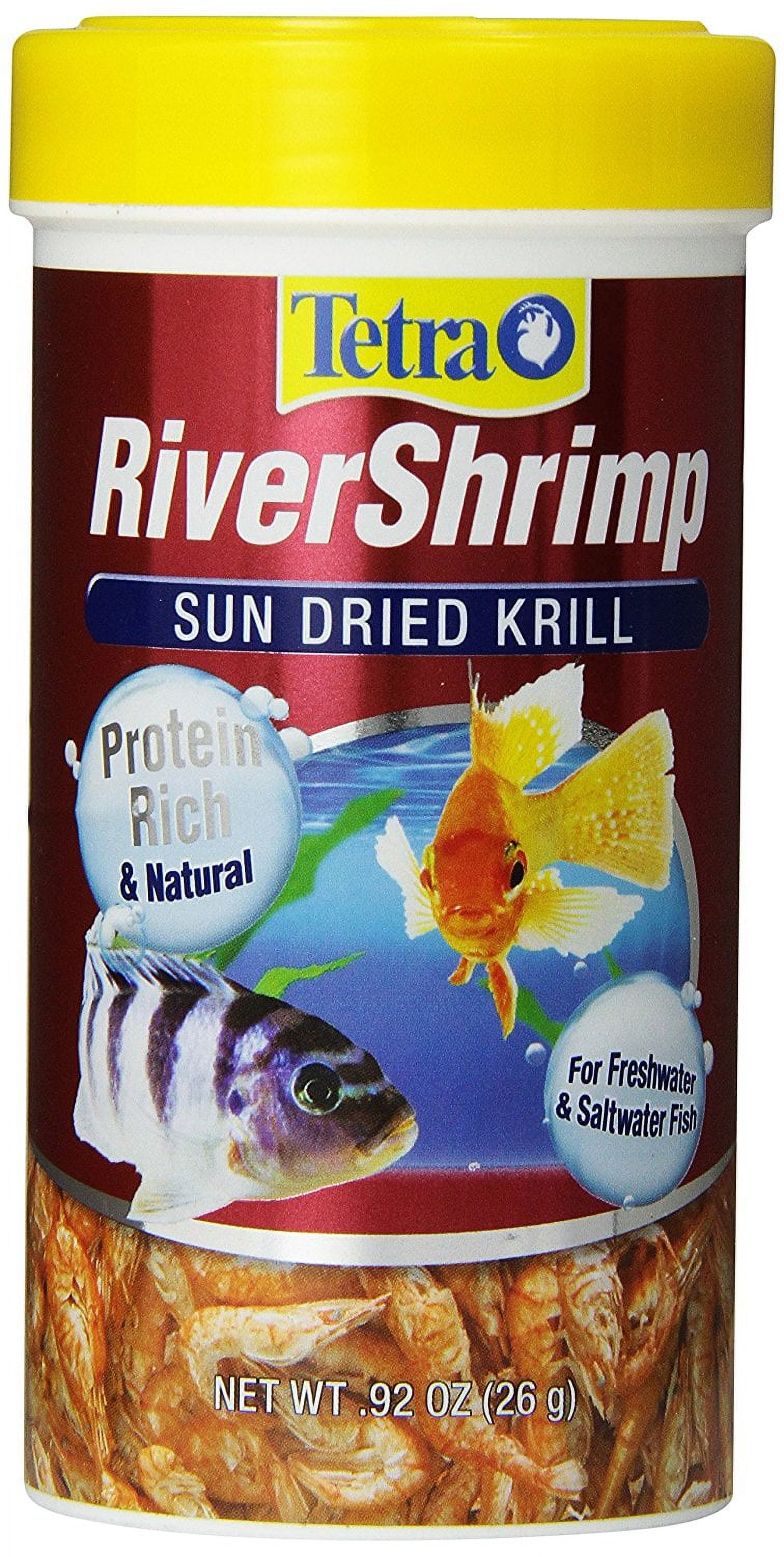 Tetra River Shrimp, Natural Shrimp Treat for Aquarium Fish, 0.92 oz.