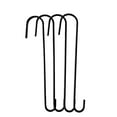 thumbnail image 1 of Tetra Teknica 12" Weather Resistant Steel S Hook Black for Plants and Lanterns (4 Pack), 1 of 4