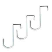 Tetra-Teknica EDH-3P Vinyl Coated Over the Door Hook, 3 per Pack, Color White