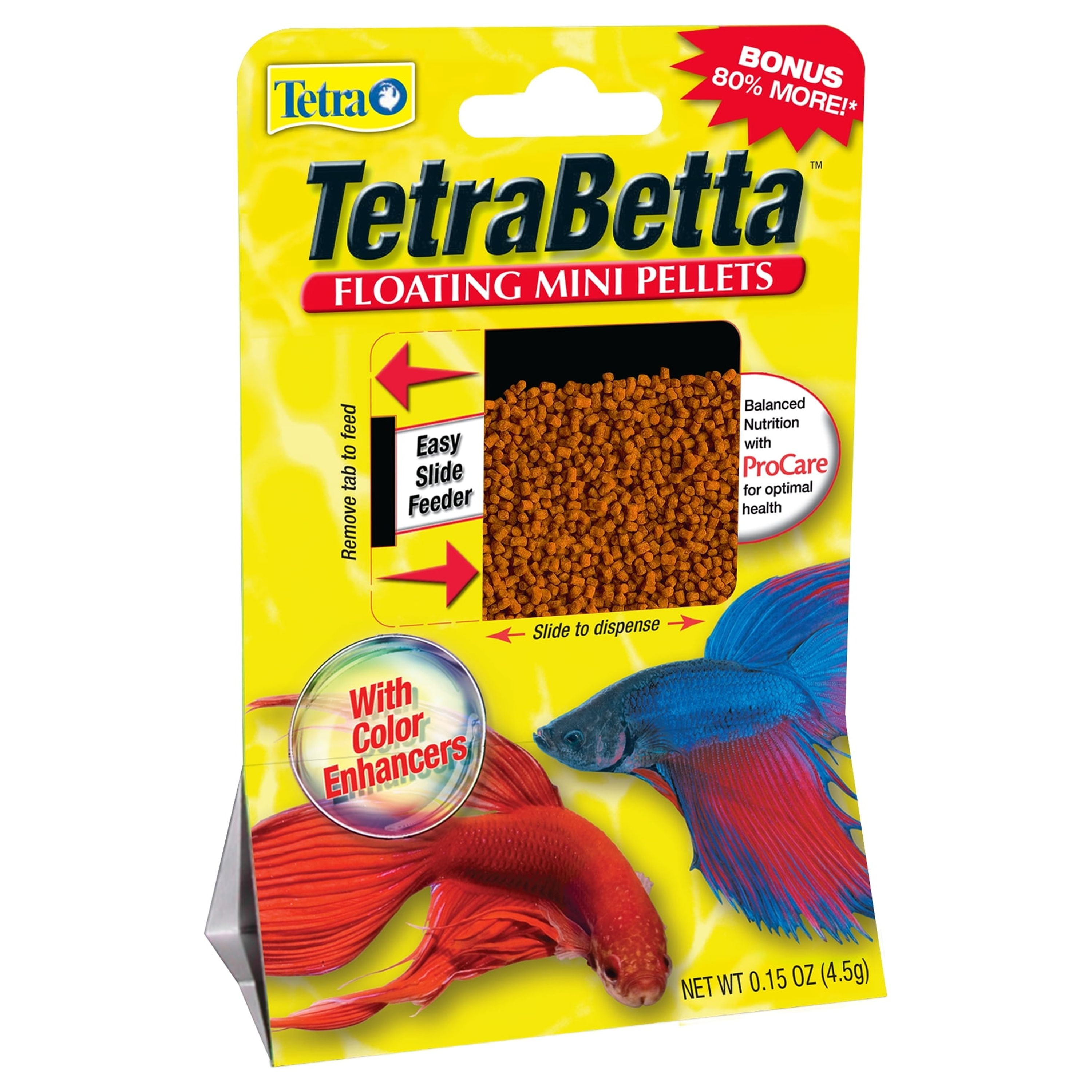 Tetra TetraBetta Floating Mini Pellets Betta Fish Food, 0.15 oz