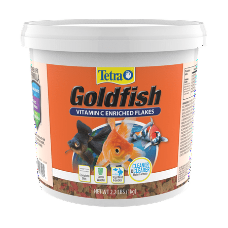 Tetra TetraFin Goldfish Flakes, Balanced Diet Fish Food, 2.2 lbs