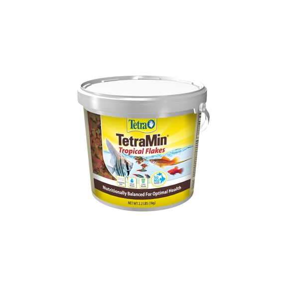 Tetra TetraMin Balanced Diet Tropical Fish Food Flakes, 2.2 lbs