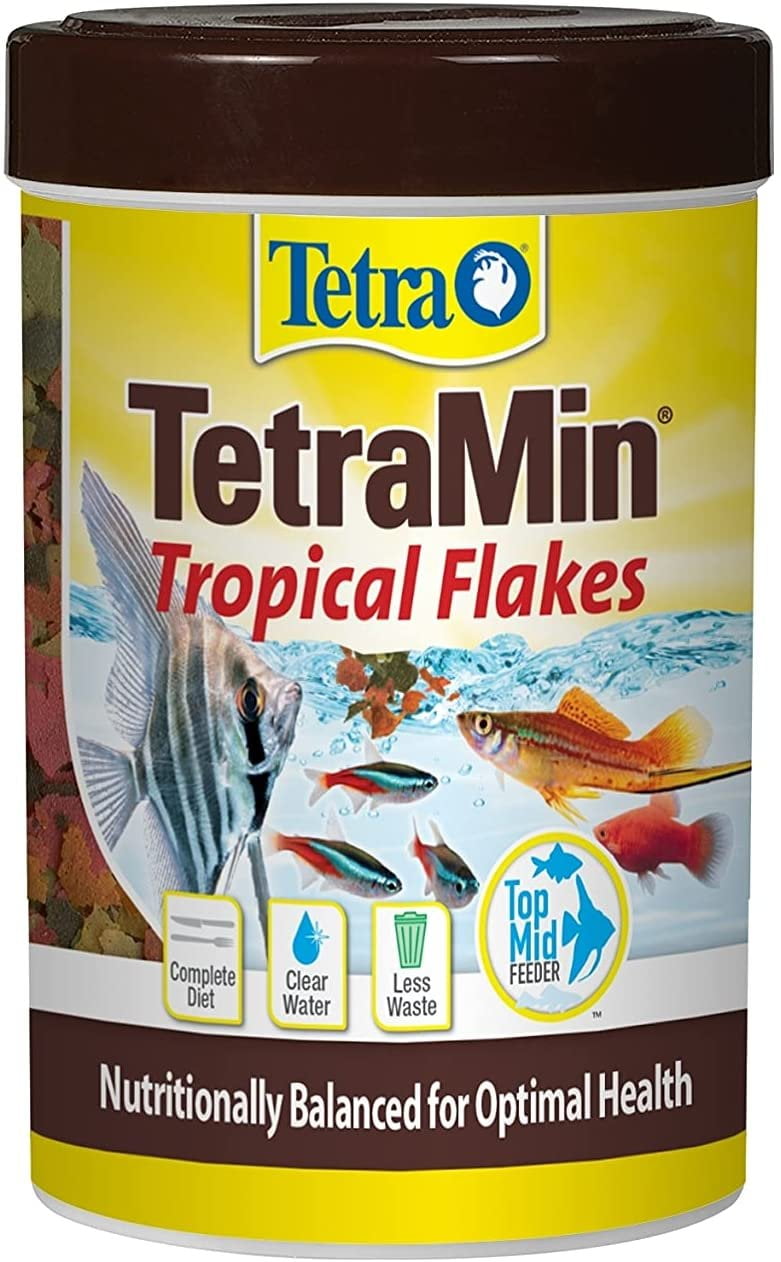 Tetra TetraMin Balanced Diet Tropical Fish Food Flakes, 3.53 oz