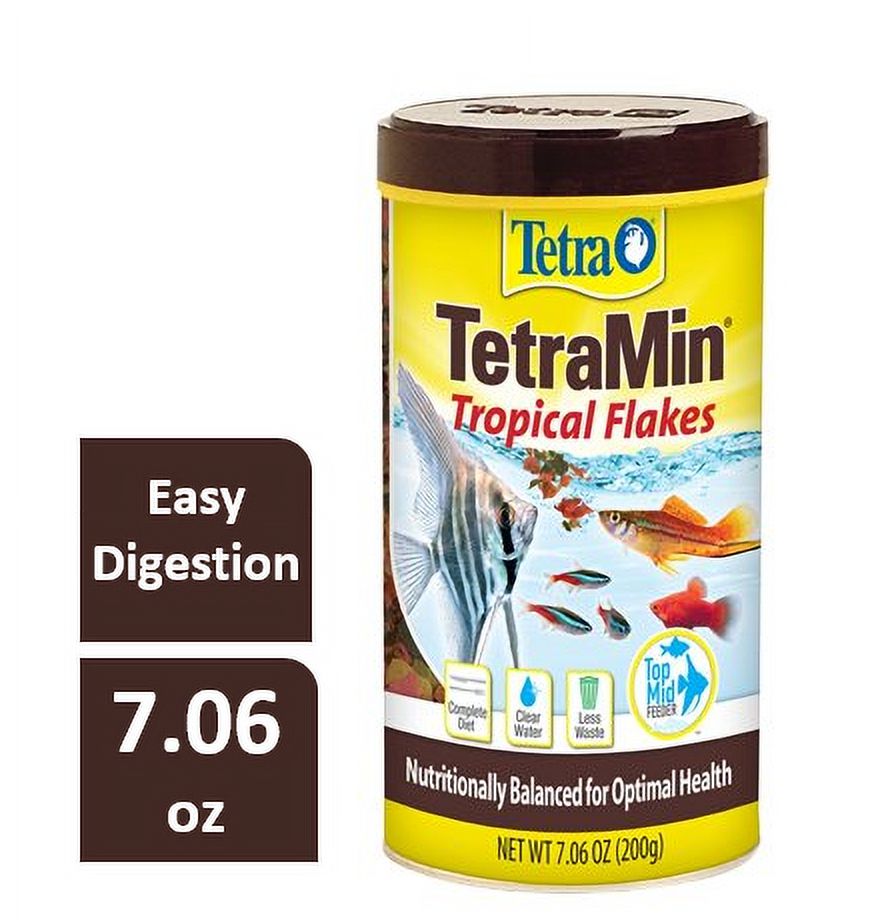 Tetra TetraMin Tropical Food Crisps, Tropical Fish- 3.28 oz - Walmart.com