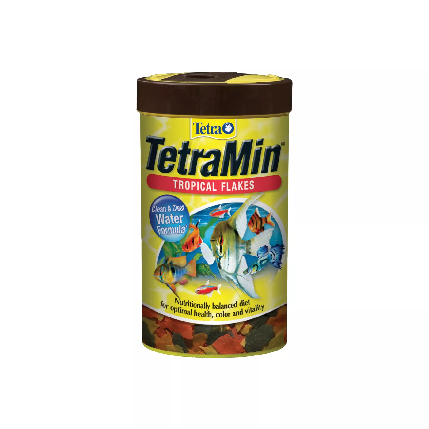 Tetra TetraMin Tropical Flakes Fish Food - Nutritionally Balanced, Clear Water Formula, 7.06 oz