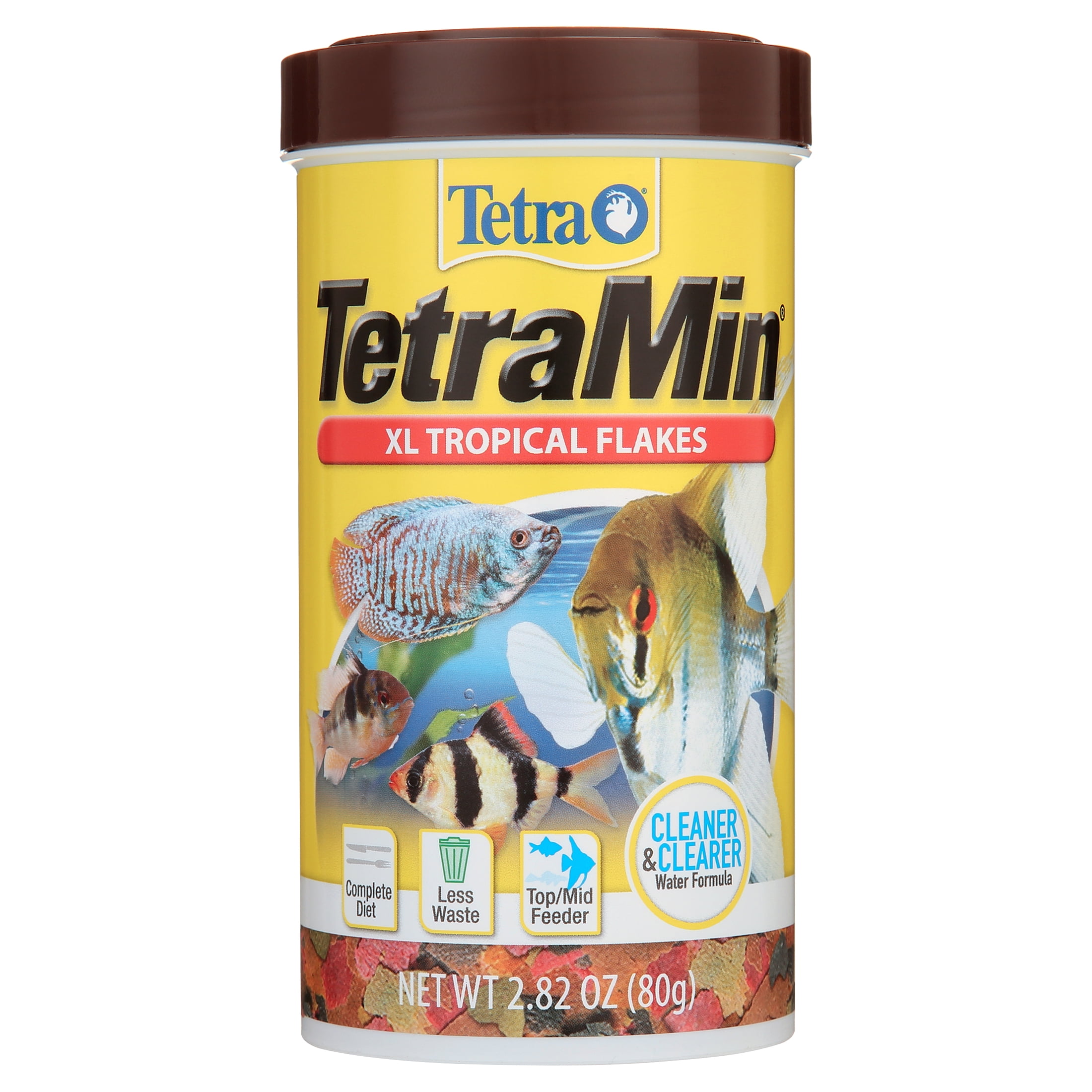 Tetra TetraMin XL Tropical Flakes, Nutritionally Balanced Fish Food, 2.82 oz