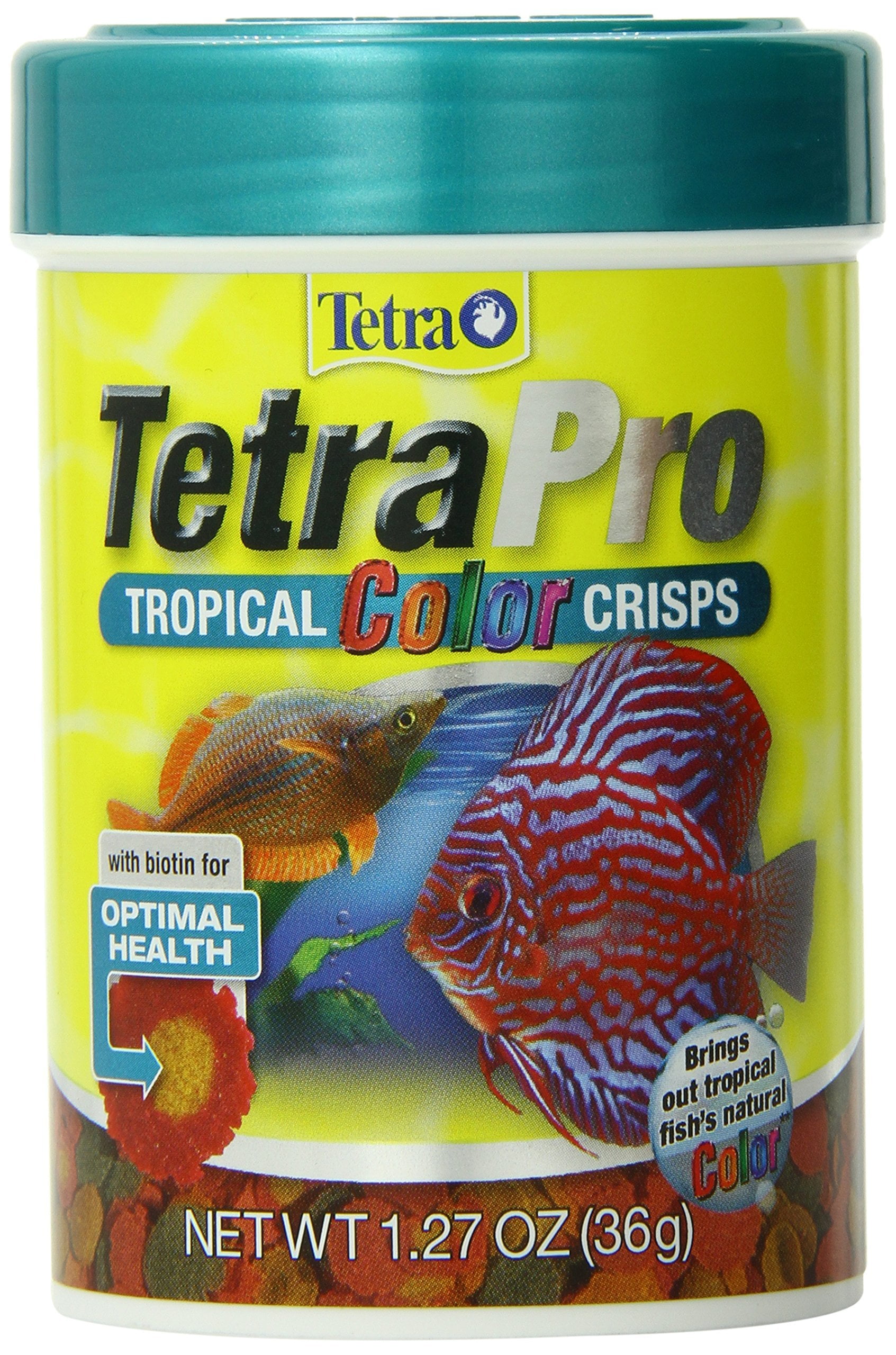 Tetra TetraPro Tropical Color Crisps Tropical Fish Food, 2.65 oz 