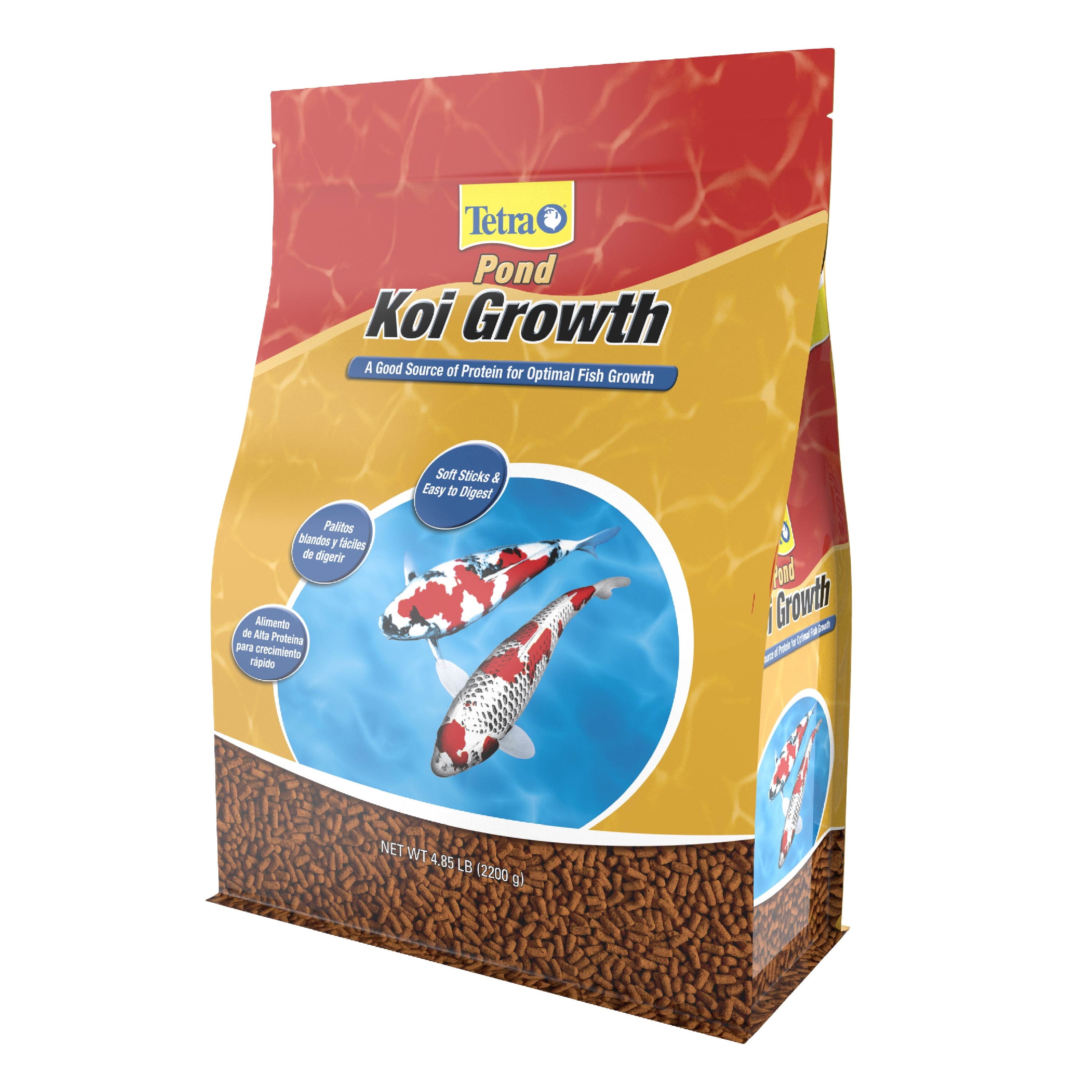 TetraPond Koi Growth Soft Sticks, Pond Fish Food, 4.85 lb