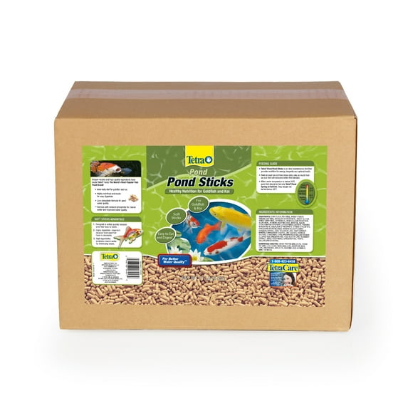Tetra TetraPond Sticks Pond Fish Food for Goldfish and Koi, 11 lb