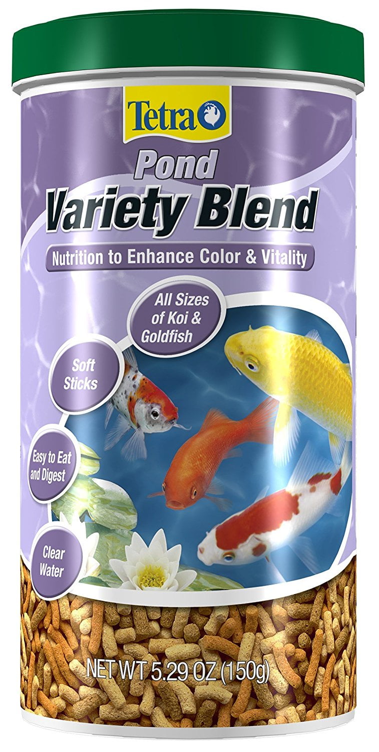 Tetra TetraPond Variety Blend 5.29 Ounces, Pond Fish Food, for Goldfish and  Koi