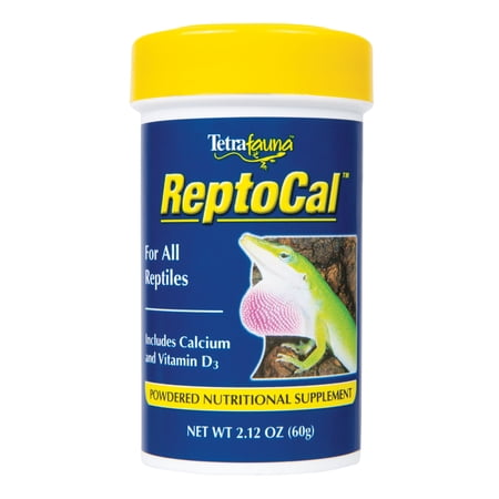 Tetra Tetrafauna ReptoCal Nutritional Supplement Powder for Reptiles, 2.12 oz