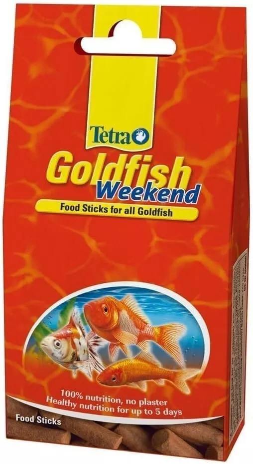 Tetra Tetrafin Goldfish Weekend Ten Food Sticks Holiday Vacation 9G Exp 08/2026