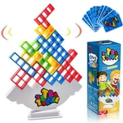 Tetra Tower Balancing Stacking Toys,Board Games for Kids & Adults, Balance Game Building Blocks,Perfect for Family Games, Parties, Travel