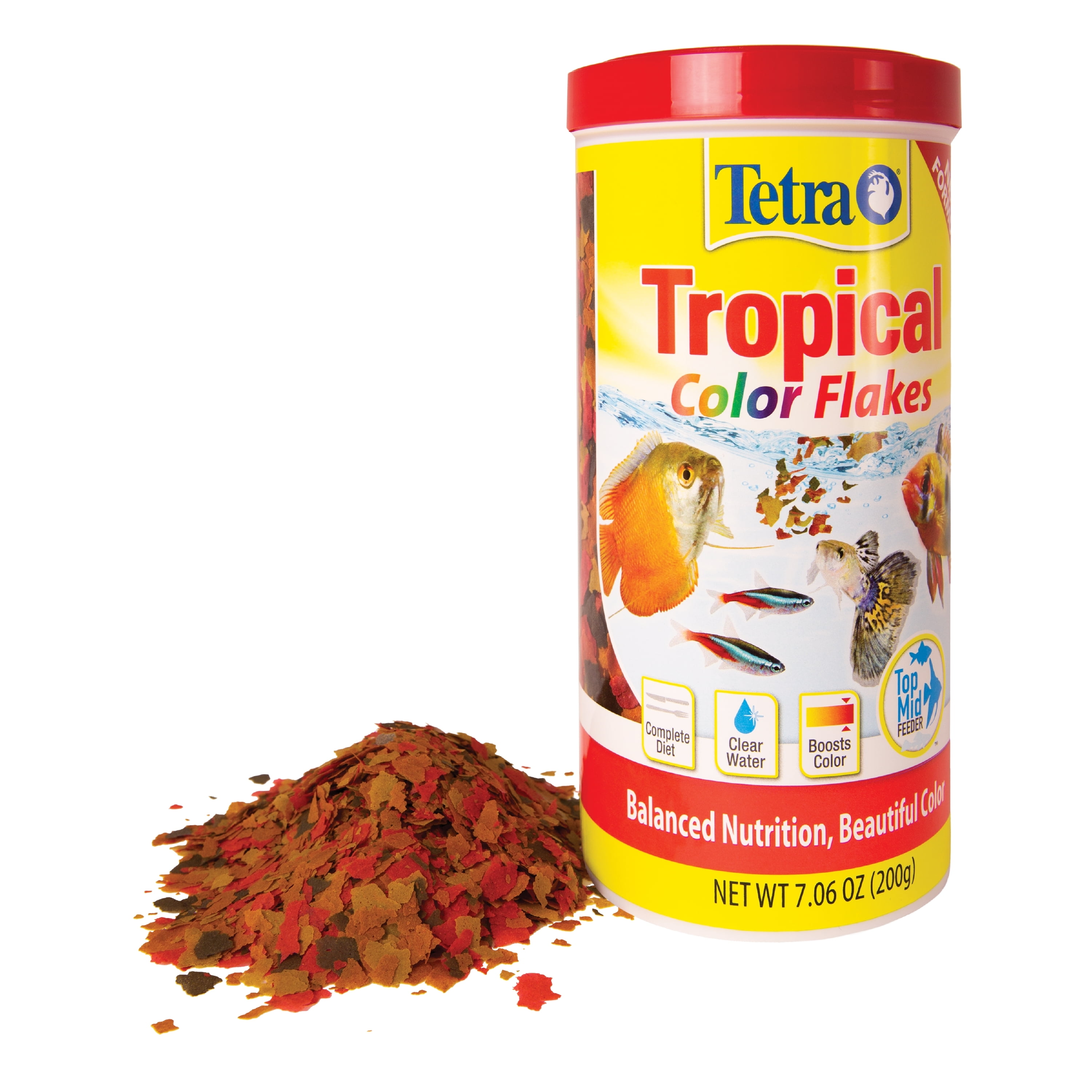  Tetra TetraMin XL Tropical Flakes 2.82 Ounces, Large Flakes,  Nutritionally Balanced Fish Food, Tetra TetraMin Large Tropical Fish Flake  Food, 2.82 oz