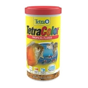 Tetra Tropical Color Flakes Fish Food, Clear Water Advanced Formula, 7.06 oz