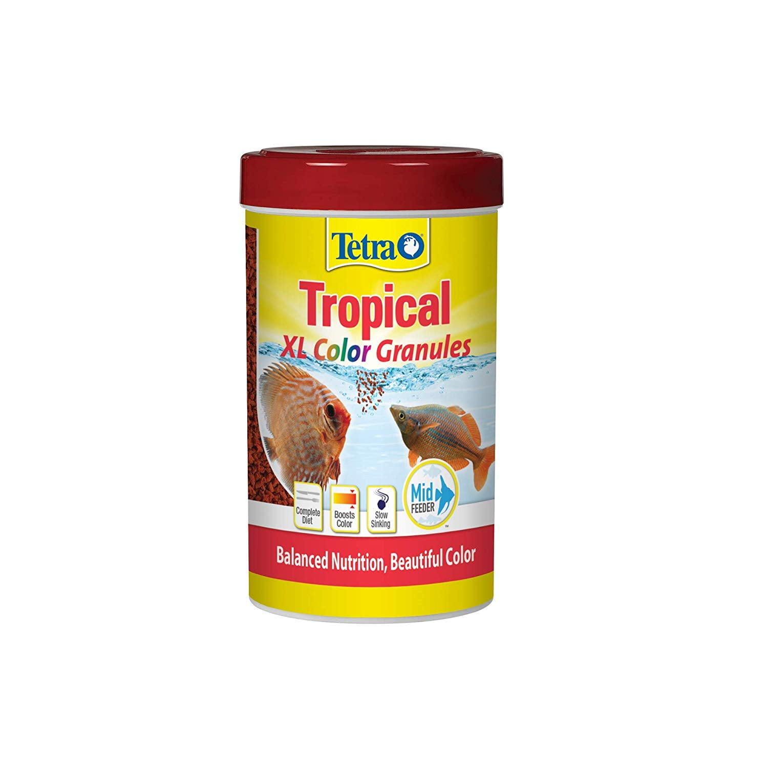 Tetra Tropical Color Granules 10.58 oz, Balanced Diet Plus Color Boost