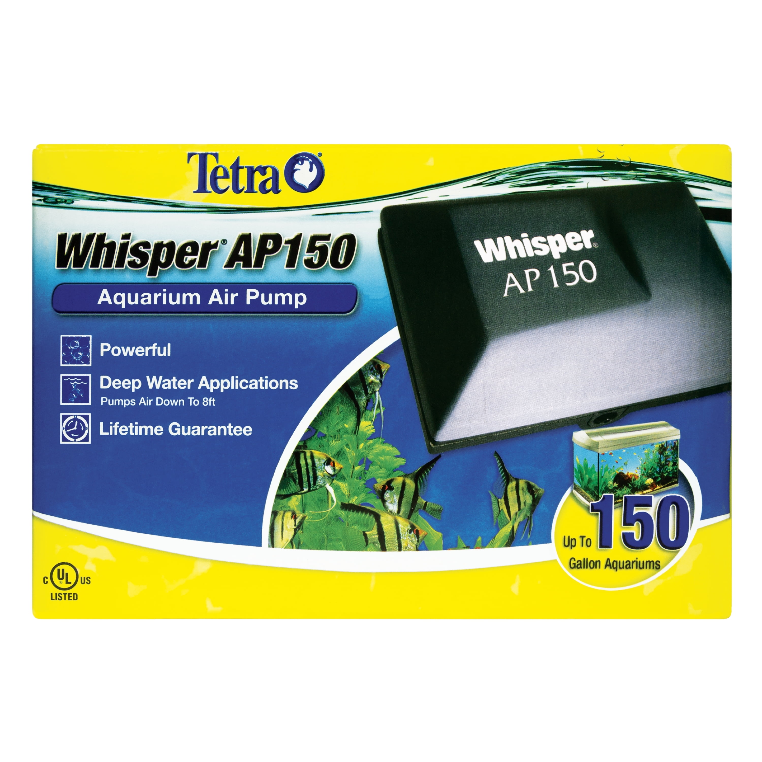 Tetra Whisper AP150 Aquarium Air Pump, for Deep Water Applications
