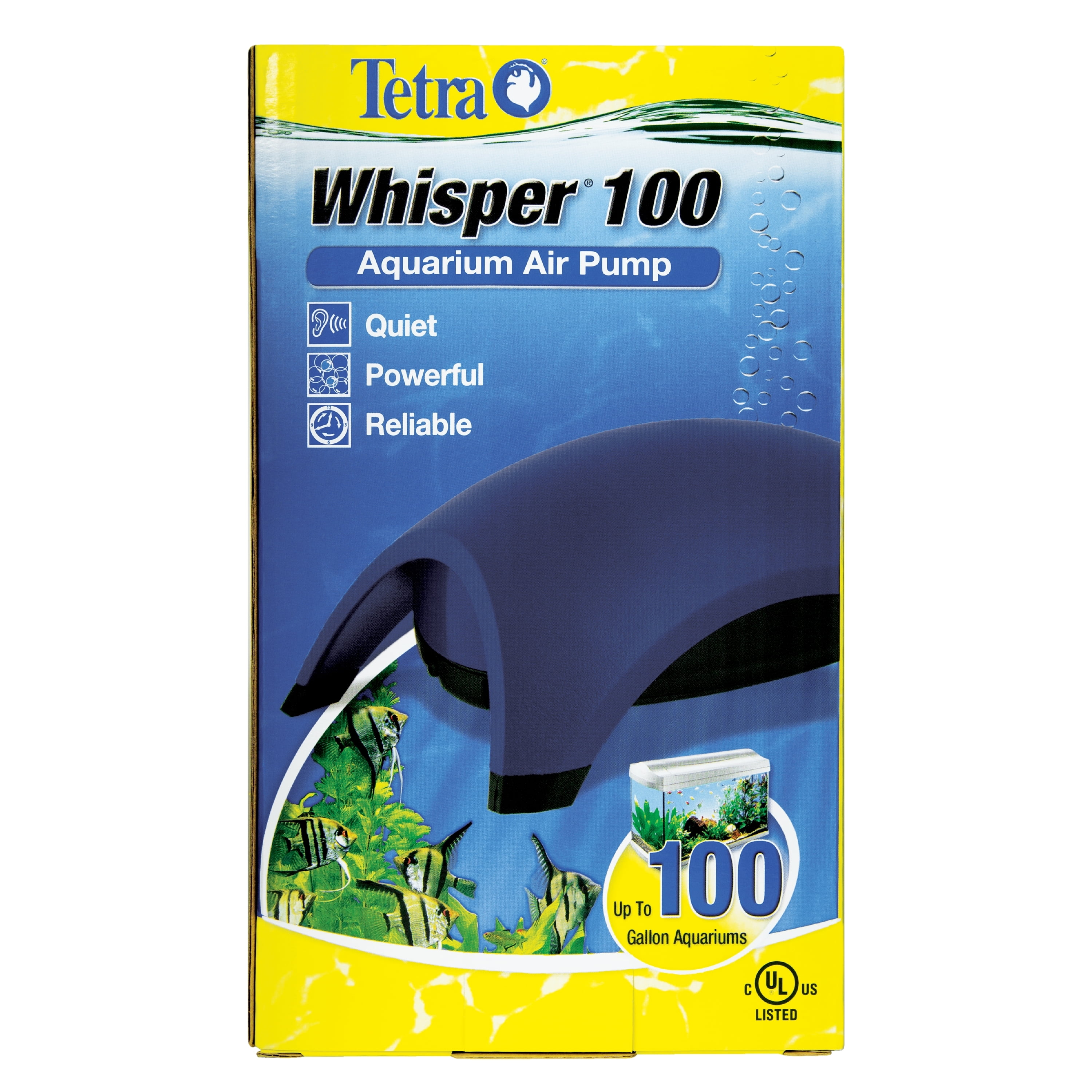 Tetra Whisper Air Pump 60 to 100 Gallons, For Aquariums, Quiet