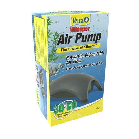 Tetra Whisper Air Pump for Aquariums 30 to 60 Gallons, Black