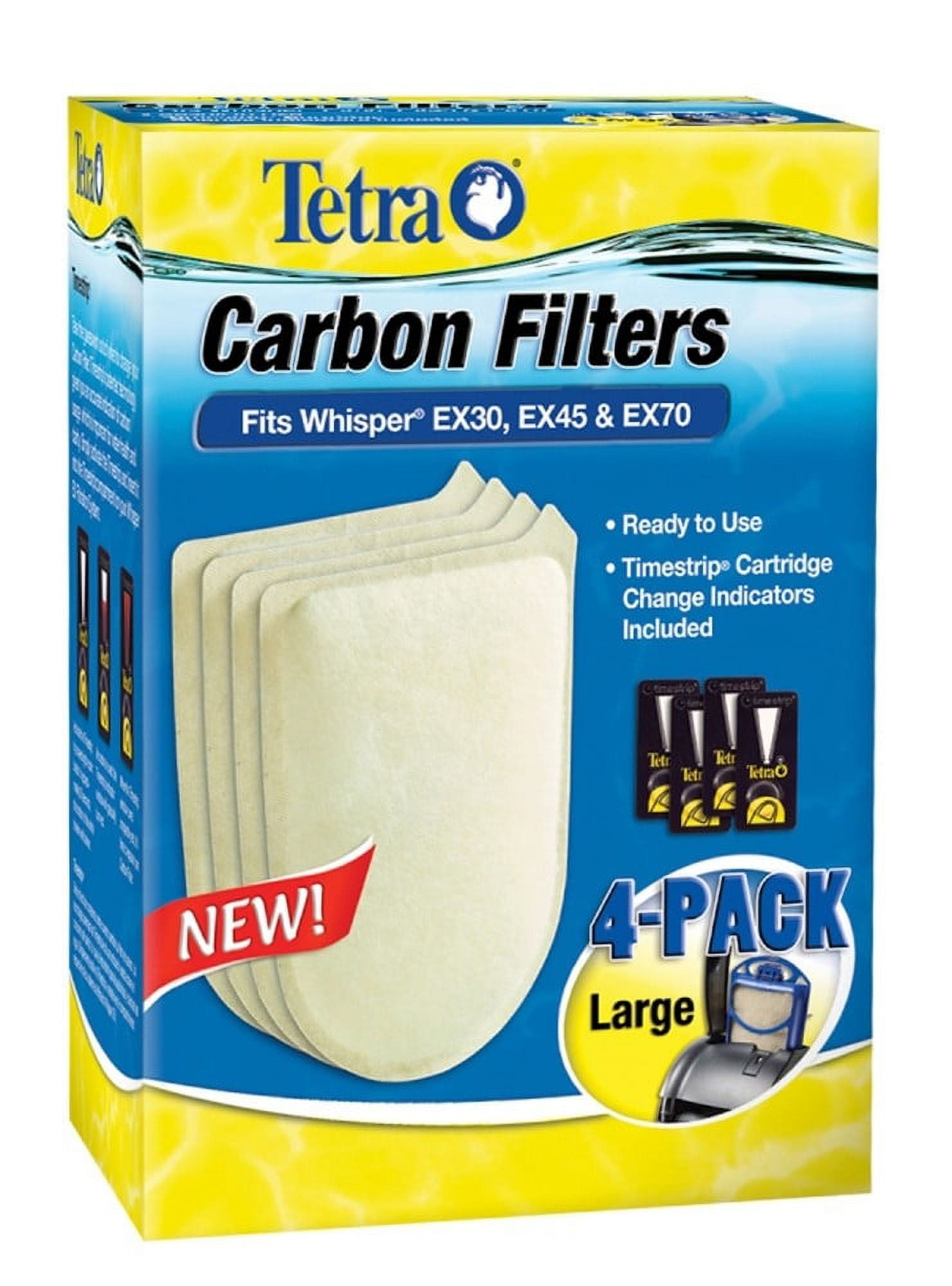 Tetra Whisper EX Carbon Filter Cartridge - Large (4 Pack)