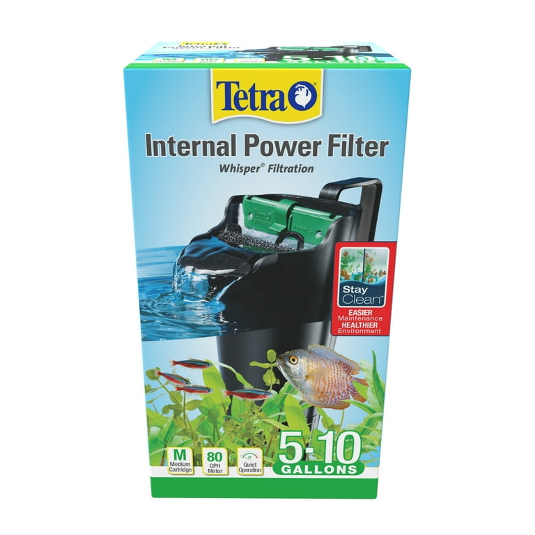 Tetra Whisper 10i Internal Fish Tank System 5 10 Gallon Aquarium Filter with Air Pump Walmart