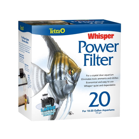 Tetra Whisper Power Filter for Aquariums 3 Filters in 1, up to 20 Gallons